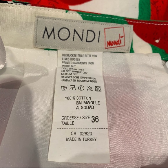 Vintage Mondi Pencil Skirt with Floral Print Sz 40 US 6 - Picture 2 of 7